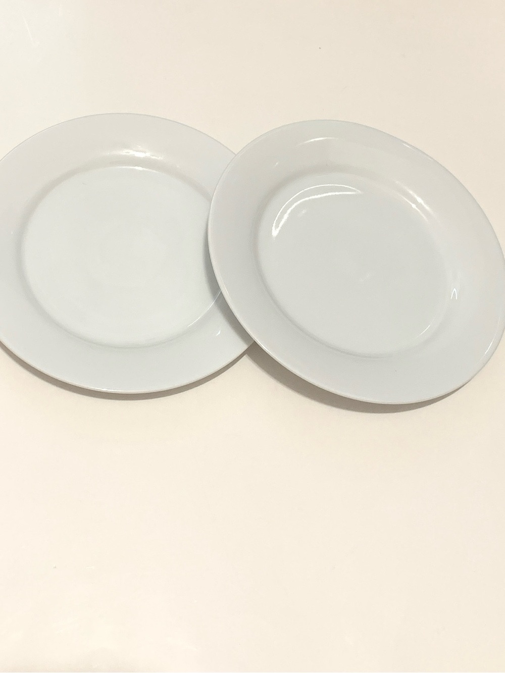 Crate&Barrel White Plates - Set of Two